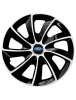 Set 4 Capace Roti Autohelix MSA&reg; potrivite jantelor de 15 inch, pentru Ford, model Stig Extra Black &amp; White