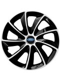 Cumpara ieftin Set 4 Capace Roti Autohelix MSA&reg; potrivite jantelor de 16 inch, pentru Ford, model Stig Extra Black &amp; White