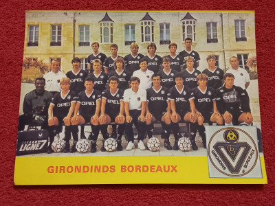 Foto echipa fotbal - GIRONDINS DE BORDEAUX (anii `80) foto