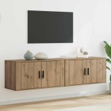 Cumpara ieftin Set Dulap TV montat pe perete 2 buc. 80 x 34,5 x 40 cm