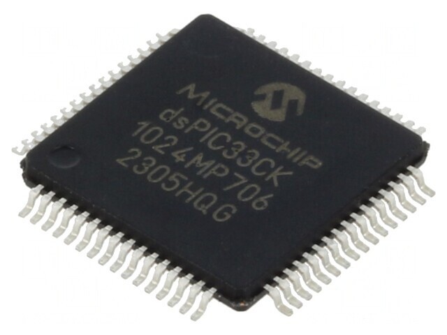 Microcontroler dsPIC 1024kB 128kB SRAM TQFP64 3-3,6VDC