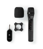 Microfon wireless Nedis 20 de canale 10 ore autonomie receptor negru