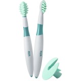 Cumpara ieftin NUK Teeth set pentru dinti sanatosi si gingii sanatoase 6m+ 1 buc