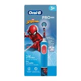 Periuta de dinti electrica Vitality Pro Kids Spider-Man, pentru copii 3+ ani, Oral-B