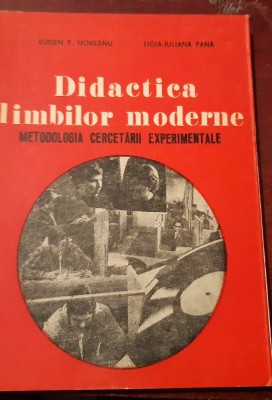 DIDACTICA LIMBILOR MODERNE METODOLOGIA CERCETARII EXPERIMENTALE foto