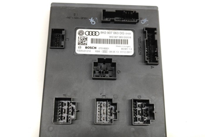 Modul de confort AUDI Q5 8R 2014 OEM: 8K0907063DG,F005V01210 23792756