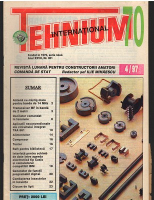 C10416 - REVISTA TEHNIUM 70, 4/ 1997 foto