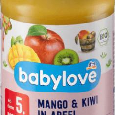 Babylove Piure de mango cu kiwi și măr ECO, 5+, 190 g