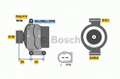 Generator / Alternator MINI MINI (R50, R53) (2001 - 2006) BOSCH 0 986 048 750 foto