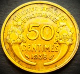 Moneda istorica 50 CENTIMES - FRANTA, anul 1938 * cod 4828