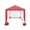 Pavilion gradina ART, pentru copii, patrat cadru metalic, 1.5 x 1.5 m,Acoperisul pavilionului si peretii laterali sunt confectionati din poliester, ca