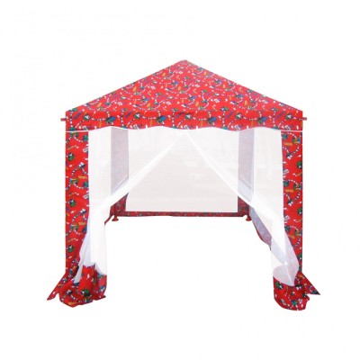 Pavilion gradina ART, pentru copii, patrat cadru metalic, 1.5 x 1.5 m,Acoperisul pavilionului si peretii laterali sunt confectionati din poliester, ca foto