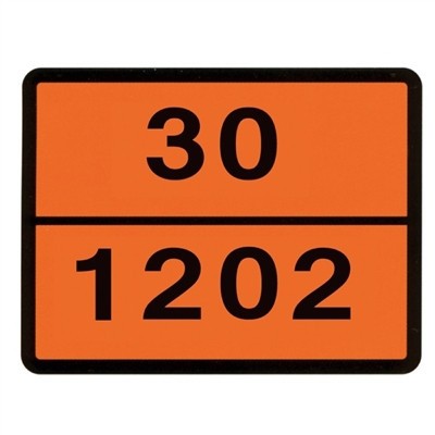 PLACA ADR 30-1202 30X40 CM DIESEL HICO 64796 foto
