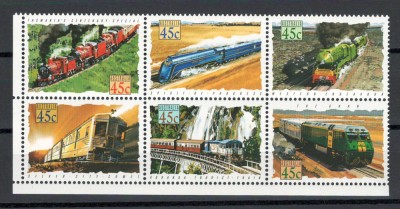 Australia 1993 Mi 1348/53 block MNH, nestampilat - Trenuri foto
