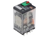 Releu electromagnetic 4PDT 6A 250VAC cu soclu