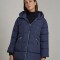 Geaca dama bleumarin oversized cu gluga, Liva