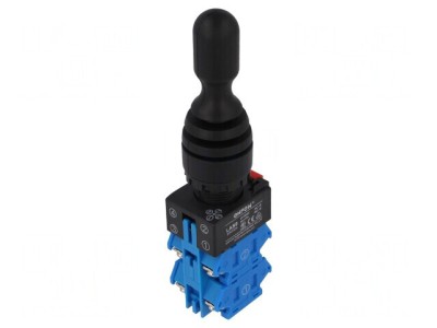 Joystick Comutator 22mm 1 NO x4 Negru foto