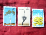 Serie mica Australia 1978 - Flora - copaci , 3 valori, Nestampilat