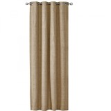 Perdea Elfie Opac cu inele Jemidi, 140 x 245 cm, Maro, Poliester, 55279.34.01