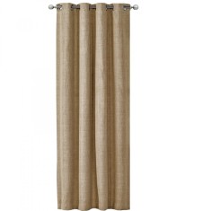 Draperie Elfie Opac cu inele Jemidi, 140 x 245 cm, Maro, Poliester, 55279.34.01