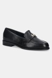 MICHAEL Michael Kors mocasini de piele Lex culoarea negru, cu toc plat, 40F5LXFP1L.001