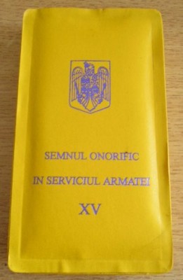 QW16 7 - decoratie - militar - Semnul onorific in serviciul armatei 15 ani foto
