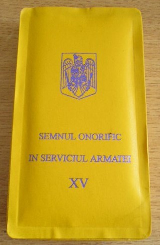 QW16 7 - decoratie - militar - Semnul onorific in serviciul armatei 15 ani
