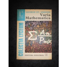 George St. Andonie - Varia Mathematica