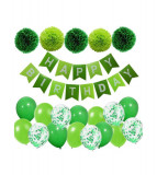 Set 21 baloane si accesorii pentru petrecere aniversare HAPPY BIRTHDAY