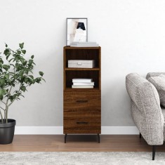 vidaXL Servantă, stejar maro, 34,5x34x90 cm, lemn compozit 828691
