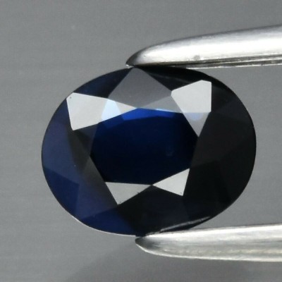 ~ &amp;gt; &amp;gt; SAFIR NATURAL ALBASTRU NETRATAT - 0,40 ct. Certificat de Autenticitate foto