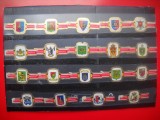 HOPCT LOT NR 71 SEMNE MILITARE-ARMATA TERESTRA BELGIA-19 BUC-ETICHETE VECHI DE TRABUCURI/ CIGARS LABELS -COLECTIE DE LUX-