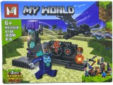 Set constructie MY WORLD MG1202B - Atacul dragonului negru (81 piese)