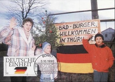 C974 - Germania 1990 - Unirea carte maxima foto