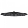 VidaXL Cap de duș tip ploaie rotund, negru, 40 cm, oțel inoxidabil