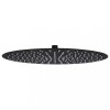 VidaXL Cap de duș tip ploaie rotund, negru, 40 cm, oțel inoxidabil 147693