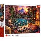PUZZLE TREFL 1000 PISICA IN GRADINA SAKURA