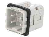 Conector HDC Tată 500V 10A 5PIN 4PE 0,5-2,5mm&sup2;