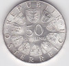 AUSTRIA 50 SCHILLING 1967, Europa, Argint