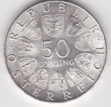 AUSTRIA 50 SCHILLING 1967, Europa, Argint