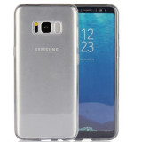 Capac de protectie pentru Samsung Galaxy S8 Plus, gri transparent