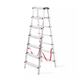 Scara aluminiu, Master, 2 tronsoane, 7 trepte, max 125 kg, 1.59 m