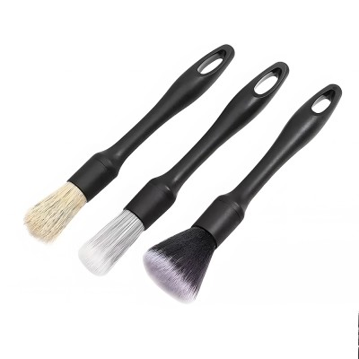 Set 3 perii pentru detalii auto, Arvnka, Negru foto