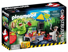 Jucarie Playmobil Ghostbusters Hot Dog Stand With Slimer foto