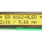 Afişaj LCD alfanumeric 16x2 galben-verde LED