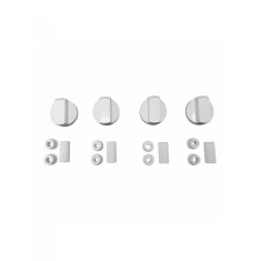 Set 4 butoane universale cuptor &amp; aragaz albe + adaptoare