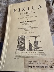Fizica - Caldura - Clasa V Secundara - I. Angelescu foto