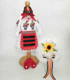Cumpara ieftin Set Botez Traditional , Costum Traditional Muna 17 - 2 piese costumas si lumanare, Ie Traditionala