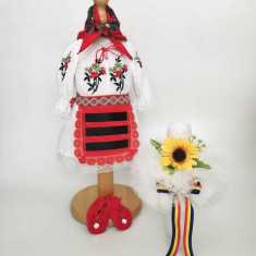 Set Botez Traditional , Costum Traditional Muna 17 - 2 piese costumas si lumanare