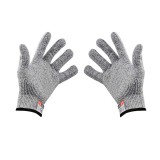 Manusi Protectie Anti-Taiere ELEFANT, Marimea L, Textile Poliester, Latex, Manseta Elastica, Gri/Alb, Barbati/Femei, Constructii, Agricultura